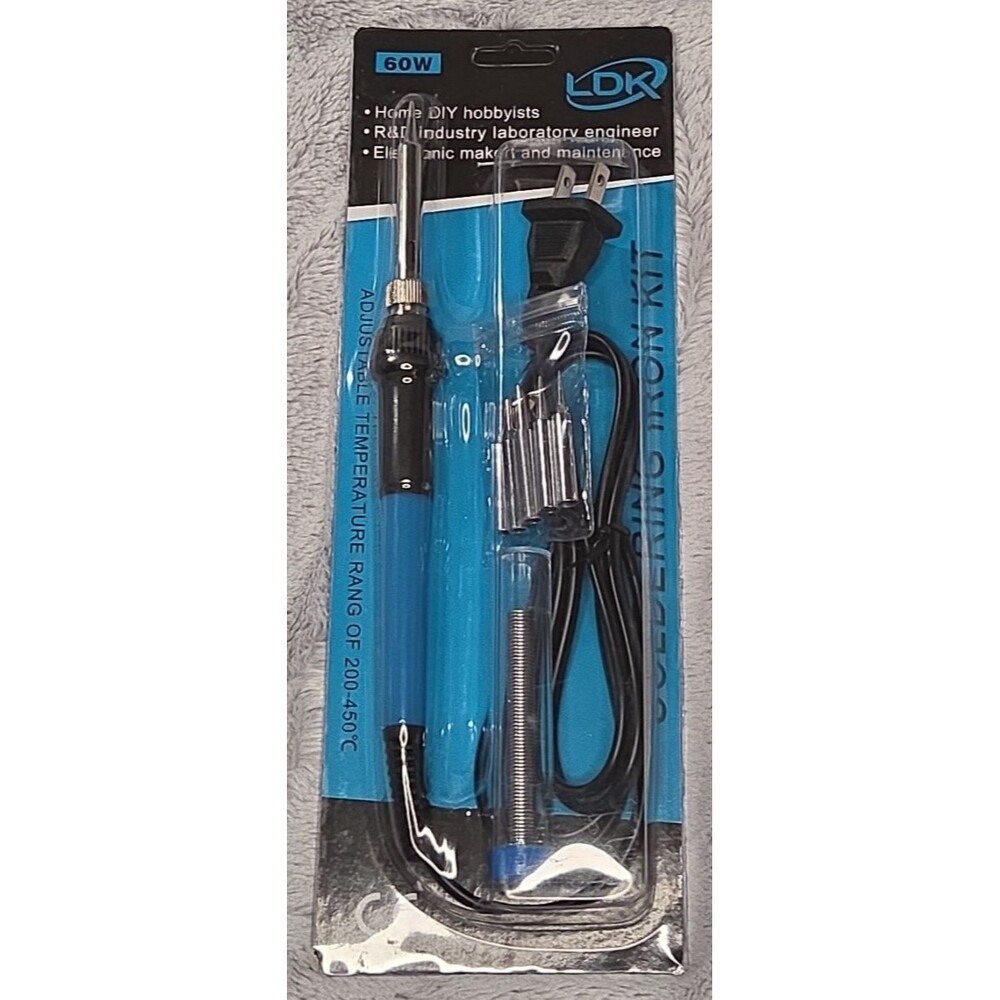 LDK 60W Soldering Iron Kit Electric 110V Adjustable Temperature Welding Tools